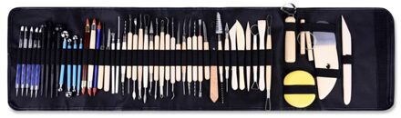 52/51/43/42 Pcs Clay Sculpting Kit Clay Sculpting Beeldhouwen Tool Houten Handvat Boetseerklei Gereedschap Set 51stk