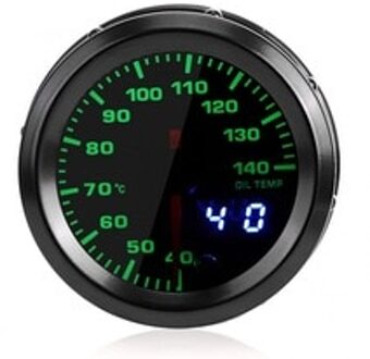 52 Mm/2.0in Auto Olie Temperatuurmeter Digitale Display Stappenmotor Gas Temperatuur Meter Auto Accessoires