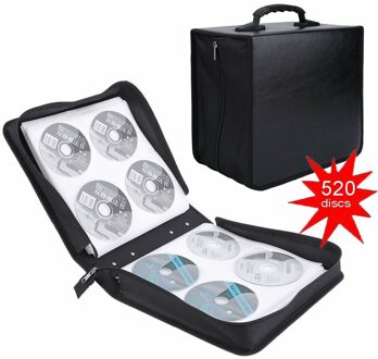 520 Pcs Disc Capaciteit Houder Opbergtas Schijf Carry Doos Houder Pakket Auto Case Album Dvd Cd Vcd Beschermende Doos organizer Bag