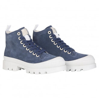5252 suede sneaker donker Blauw Bruin/groen - 39