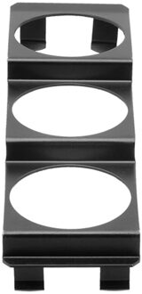 52Mm 3 Gat Enkele Din Radio Slot Pod Triple Gauge Meter Panel Mount Black
