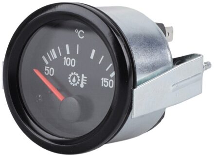 52Mm Auto Olie Temperatuurmeter Temp Meter Zwart Pointer 12V 50-150 ℃