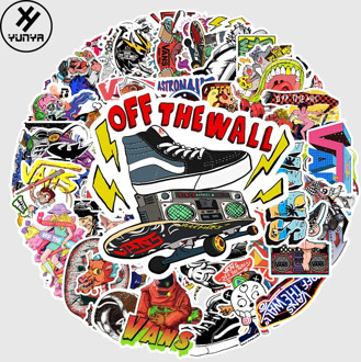 52PCS Vans Stickers For Scrapbooking Laptop Guitar Skateboard Suitcase Decal Animal Puppy Sticker