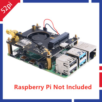 52Pi Raspberry Pi 3G 4G Hat for Raspberry Pi 2B / 3B / 3B+ / 4B / ZERO / ZERO W / Jetson Nano