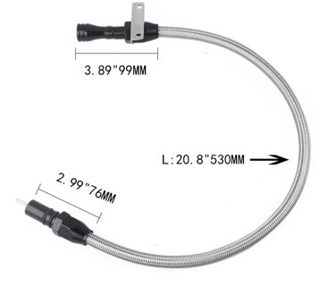 530Mm Flexibele Auto Gemodificeerde Transmissie Peilstok Roestvrij Staal Voor Gm Chevy TH-350 Turbo Transmissie Auto Aandrijflijn Systeem