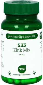 533 Zink Mix - 60 vegacaps - Mineralen - Voedingssupplement