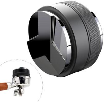 53Mm Roestvrij Staal Koffie Sabotage Verstelbare Hoogte Klaverblad Koffie Distributeur Koffie Distributeur Koffie Accessoires