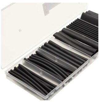 53Pcs Krimpkous Black Lijm Lijm Gevoerd Tubing Tube Wire Wrap 3:1 Heatshrink Assortiment Hoezen Wrap Buizen