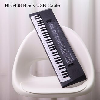 54 Key Piano Toetsenbord Draagbare Mini Kids Elektrische Muziek Toetsenbord Met Dual Voeding En Mini Microfoon Voor Beginner AIA99 bf-5438 zwart usb