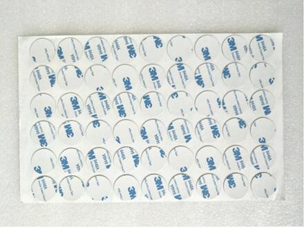 54 pcs 25mm diameter metalen-slip materiaal Absorberende materiaal Anti-interferentie materiaal dubbelzijdige tape