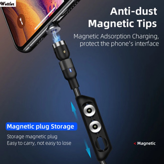 540 Degree Magnetic Cable Micro USB Type C Fast Charging Magnet Charger Mobile Phone Cable USB C For Xiaomi iPhone 11 Xr Samsung