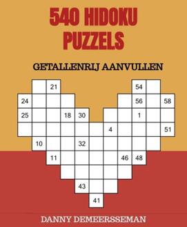 540 Hidoku Puzzels -  Danny Demeersseman (ISBN: 9789403769554)