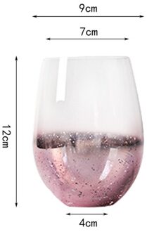 540Ml Ins Sterrenhemel Cup Huishoudelijke Glas Water Beker Milkshake Beker Ei-Vormige Cup 3