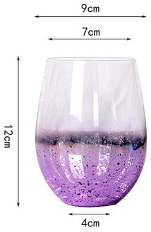 540Ml Ins Sterrenhemel Cup Huishoudelijke Glas Water Beker Milkshake Beker Ei-Vormige Cup