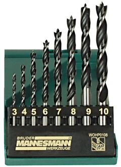 54308 8-delige Houtborenset - 3-10mm