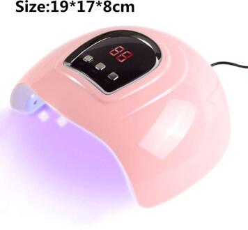 54W Uv Led Lamp Nagel Droger Draagbare Nagellak Uv Gel Lamp Voor Nail Art Gel Polish Drogen Usb slimme Timing Nail Art Gereedschap