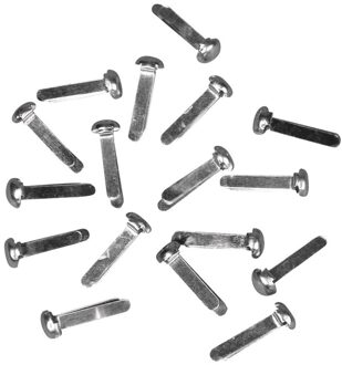 54x Splitpennen zilverkleurig - in doosje - Splitpennen/hobbymaterialen - knutselen - vastmaken