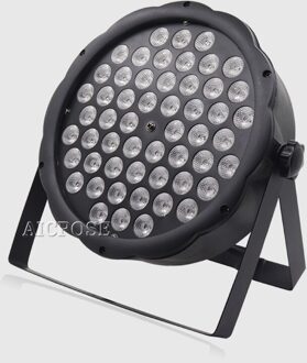 54X3W Rgbw Led Par Licht Disco Wassen Licht Apparatuur 8 Kanalen DMX512 Led Uplights Strobe Podium Verlichting effect 54*3W Uv Licht RGBW licht / uk plug