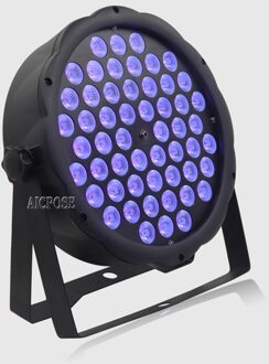 54X3W Rgbw Led Par Licht Disco Wassen Licht Apparatuur 8 Kanalen DMX512 Led Uplights Strobe Podium Verlichting effect 54*3W Uv Licht UV licht / ons aansluiten