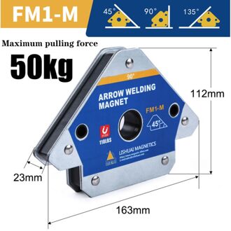 55/110/165 Magnetische Pijl Lassen Houder Lassen Klepstandsteller 45/90/135 Hoek Holding Extra Positionering Lassen Armatuur FM1-M
