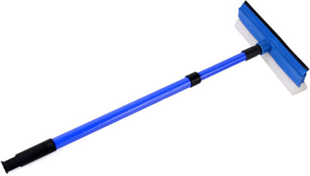 55-77 Cm Uitschuifbare Window Squeegee Cleaner Zachte Rubberen Hoofd Hoge Vensterglas Schraper Borstel Telescopische Bru Auto Ruitenwisser borstels