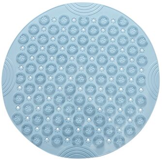 55 Cm Ronde Anti-Slip Pvc Badmat Massage Pad Met Sucker Afvoer Gaten Badkamer Tapijt Douche Mat Zachte badkamer Accessoires 01