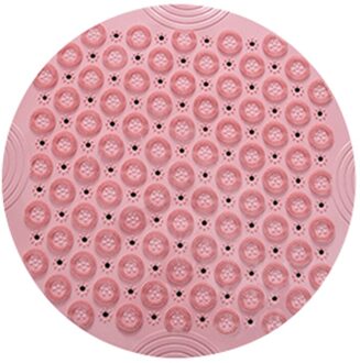 55 Cm Ronde Anti-Slip Pvc Badmat Massage Pad Met Sucker Afvoer Gaten Badkamer Tapijt Douche Mat Zachte badkamer Accessoires 03