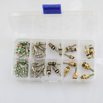 55 Pcs Auto Airconditioning Ventiel Zwart Rubber Afdichtingen Metalen Automotive Repair Tool Assortiment Kit A20