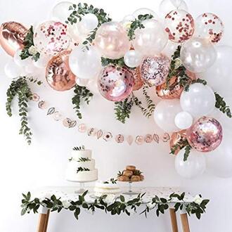 55 Pcs Rose Gold Ballonnen Guirlande Kit Latex Ballonnen Baby Shower Verjaardag Wedding Party Decoratie