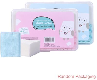 550 Stuks Non-Woven Wattenschijfje Wegwerp Up Remover Pads Facial Cleaning Veeg Willekeurige Kleur