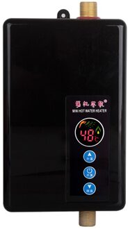 5500W 220V Intelligente Constante Temperatuur Instant Led Display Elektrische Boiler zwart