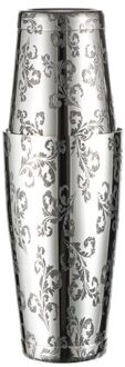 550Ml/750Ml Graveren Rvs Cocktail Boston Bar Shaker Bar Gereedschap youdi