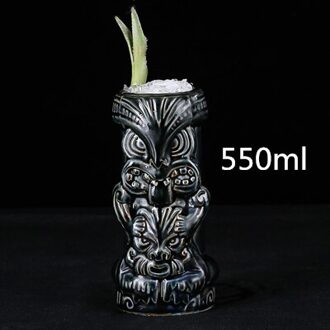 550Ml Keramische Tiki Mok Creatieve Porselein Bier Wijn Mok Cup Bar Tool
