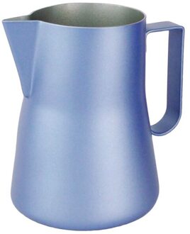 550Ml Koffie Pot Roestvrij Staal Koffie Melk Cup Opschuimen Werper Kruik Latte Art Voor Thuis Koffie Gebruik blauw