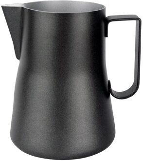 550Ml Koffie Pot Roestvrij Staal Koffie Melk Cup Opschuimen Werper Kruik Latte Art Voor Thuis Koffie Gebruik zwart