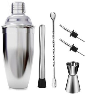 550Ml Rvs Cocktail Shaker Kits Mixer Wijn Martini Boston Shaker Voor Barman Drinken Party Bar Gereedschap Maatlepel