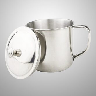 550Ml Rvs Koffie Thee Cup Draagbare Mode Water Beker Met Handvat En Deksel Voor Familie