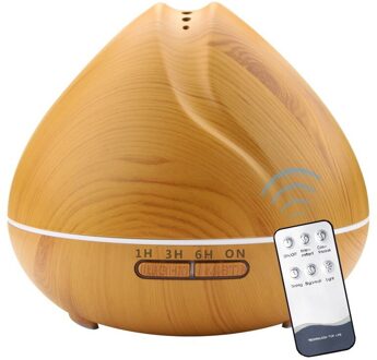 550ml Ultrasone Luchtbevochtiger Olie Diffuser met Afstandsbediening Air Aroma Luchtbevochtiger voor Kantoor Slaapkamer EU