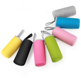 550Ml Water Fles Carrier Bag Pouch Cover Geïsoleerde Fles Water Houder Cup Sets Geweldig Voor Rvs Glas Of siz zwart
