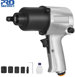 550N.m Air Pneumatic Wrench 1/2" Square Drive Impact Spanner Tire Remoual Torque 4pcs Sockets Power Tools by PROSTORMER