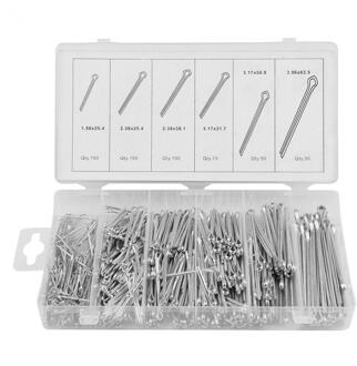 555 stk/set Splitpen Mechanische Hitch Haar Tractor Fastener Clip Gereedschap Kit Met Doos