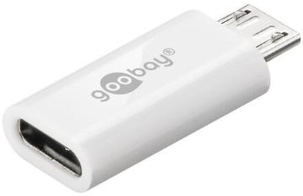 55550 tussenstuk voor kabels USB Micro B USB C Wit