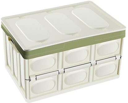 55L Auto Vrachtwagen Kofferbak Opbergdoos Bin Inklapbare W/Waterdichte Tas Met Deksel groen