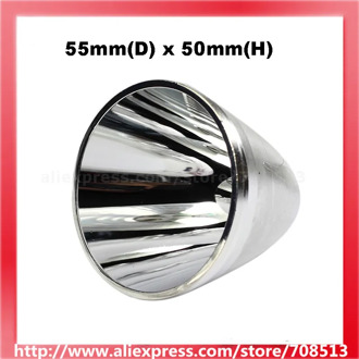 55mm(D) x 50mm(H) SMO Aluminum Reflector for Cree XM-L / XHP LED