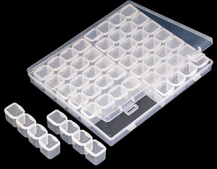 56/28/8 Slots Diamant Schilderij Accessoires Doos, Diamant Schilderen 5d Houder Opslag, Broderie Diamant, case Kruissteek Naaien Tool 56 rooster