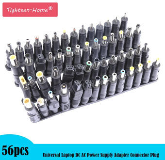 56 pcs/set Universal Plug 56pcs DC Power 5.5x2.1mm DC head Jack Charger to Plug Power Adapter for Notebook Laptop High Quality