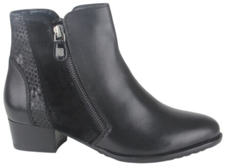 560.016-0404-h dames enkellaarzen gekleed Zwart - 39