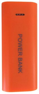 5600 Mah 2X 18650 Usb Power Bank Battery Charger Case Diy Doos Voor Iphone Batterij Opladen Case 18650 Batterijen Opslag gevallen oranje