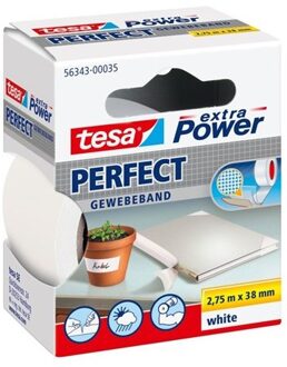 56343-00035-02 Textieltape tesa extra Power Wit (l x b) 2.75 m x 38 mm 1 stuk(s)