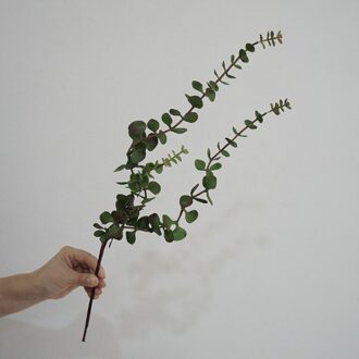 56Cm Kunstmatige Plant Eucalyptus Bladeren Plastic Groene Postelein Planten Nep Bladeren Diy Thuis Bruiloft Bos Kantoor Decor